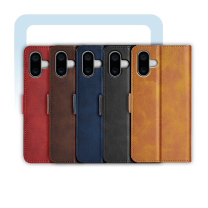 MobyDefend Luxe Wallet Book Cases (Sluiting Zijkant)