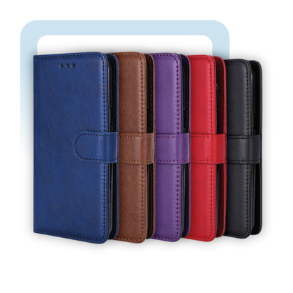 MobyDefend Luxe 2-in-1 Wallet Book Cases Met Uitneembare Backcover