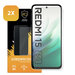 2-Pack Xiaomi Redmi 15 5G Screenprotectors - MobyDefend Case-Friendly Screensavers - Gehard Glas