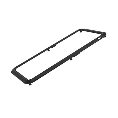 iPhone 12 Love Mei Glazen Voorkant Met Metalen Frame - Zwart