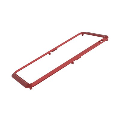 iPhone 12 Pro Max Love Mei Glazen Voorkant Met Metalen Frame - Rood