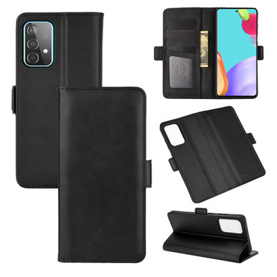 Samsung Galaxy A52 / A52s Hoesje - MobyDefend Luxe Wallet Book Case (Sluiting Zijkant) - Zwart