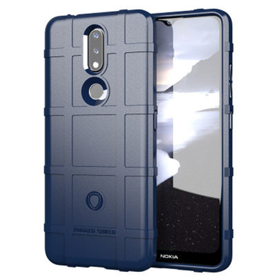 Nokia 2.4 Hoesje - Mobydefend Rugged Shield TPU Backcover - Blauw