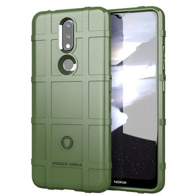 Nokia 2.4 Hoesje - Mobydefend Rugged Shield TPU Backcover - Groen
