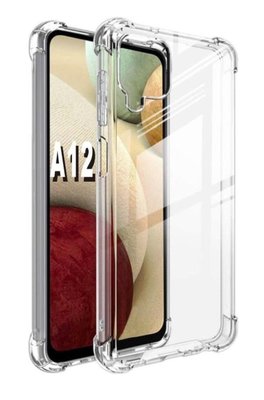 Samsung Galaxy A12 / M12 Hoesje - MobyDefend Transparante Shockproof TPU Backcover - Verstevigde Hoeken - Volledig Doorzichtig