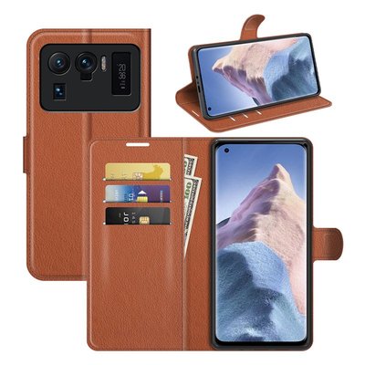 Xiaomi Mi 11 Ultra Hoesje - MobyDefend Kunstleren Wallet Book Case (Sluiting Voorkant) - Bruin