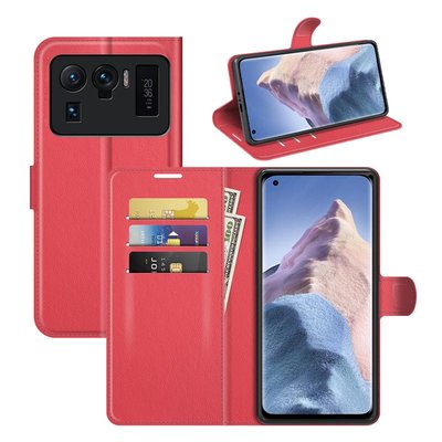 Xiaomi Mi 11 Ultra Hoesje - MobyDefend Kunstleren Wallet Book Case (Sluiting Voorkant) - Rood