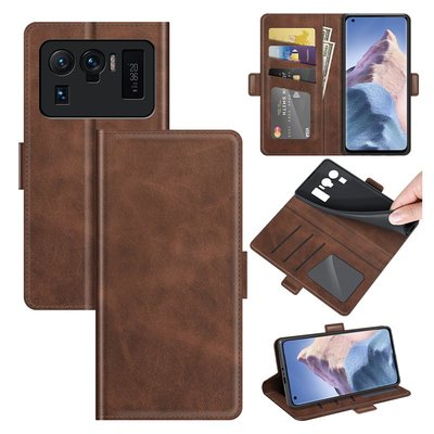 Xiaomi Mi 11 Ultra Hoesje - MobyDefend Luxe Wallet Book Case (Sluiting Zijkant) - Bruin