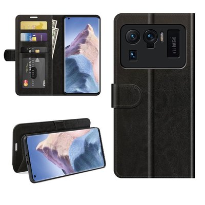 Xiaomi Mi 11 Ultra Hoesje - MobyDefend Wallet Book Case (Sluiting Achterkant) - Zwart