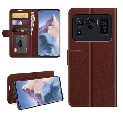 Xiaomi Mi 11 Ultra Hoesje - MobyDefend Wallet Book Case (Sluiting Achterkant) - Bruin