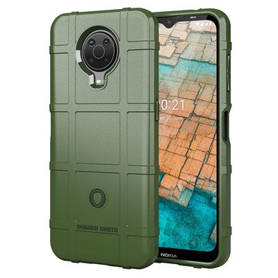 Nokia G10 / Nokia G20 Hoesje - Mobydefend Rugged Shield TPU Backcover - Groen