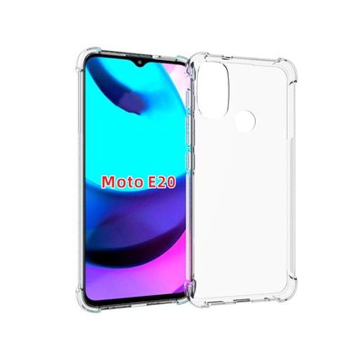 Motorola Moto E20 / E30 / E40 Hoesje - MobyDefend Transparante Shockproof TPU Backcover - Verstevigde Hoeken - Volledig Doorzichtig