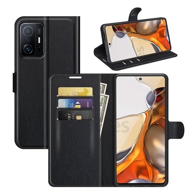 Xiaomi 11T / Xiaomi 11T Pro Hoesje - MobyDefend Kunstleren Wallet Book Case (Sluiting Voorkant) - Zwart