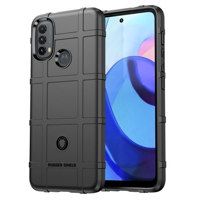 Motorola Moto E20 / E30 / E40 Hoesje - Mobydefend Rugged Shield TPU Backcover - Zwart