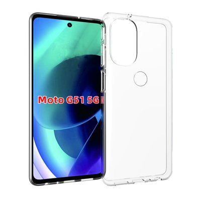 Motorola Moto G51 Hoesje - MobyDefend Transparante TPU Backcover - Volledig Doorzichtig