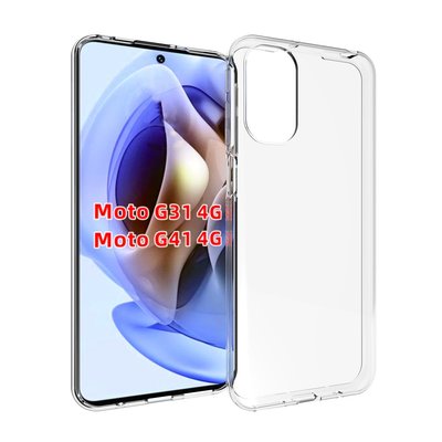 Motorola Moto G31 / Moto G41 Hoesje - MobyDefend Transparante TPU Backcover - Volledig Doorzichtig