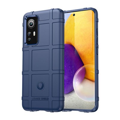Xiaomi 12 / 12X Hoesje - Mobydefend Rugged Shield TPU Backcover - Blauw