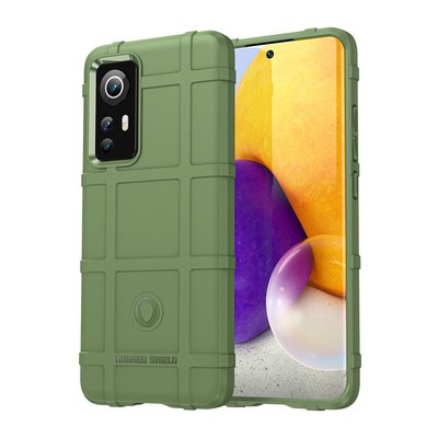Xiaomi 12 / 12X Hoesje - Mobydefend Rugged Shield TPU Backcover - Groen