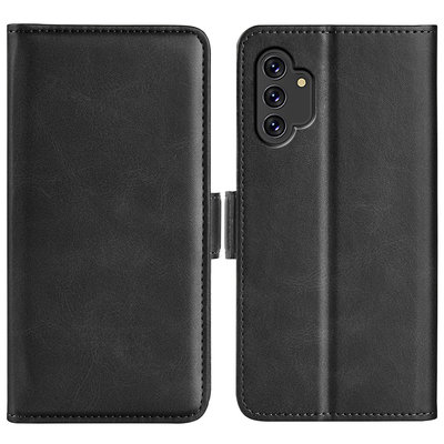 Samsung Galaxy A13 (4G) Hoesje - MobyDefend Luxe Wallet Book Case (Sluiting Zijkant) - Zwart