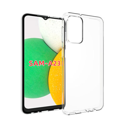 Samsung Galaxy A23 Hoesje - MobyDefend Transparante TPU Backcover - Volledig Doorzichtig