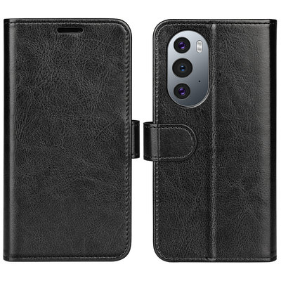 Motorola Edge 30 Pro Hoesje - MobyDefend Wallet Book Case (Sluiting Achterkant) - Zwart