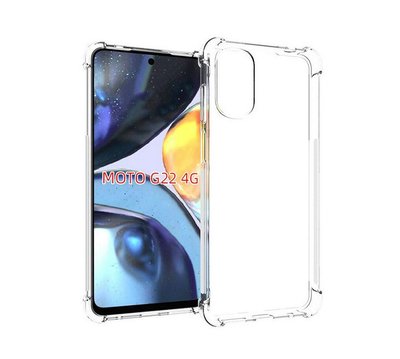 Motorola Moto G22 Hoesje - MobyDefend Transparante Shockproof TPU Backcover - Verstevigde Hoeken - Volledig Doorzichtig