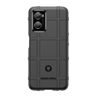 Oppo A76 / Oppo A96 Hoesje - Mobydefend Rugged Shield TPU Backcover - Zwart