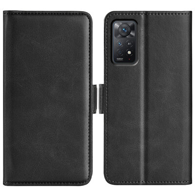 Xiaomi Redmi Note 11 Pro Hoesje - MobyDefend Luxe Wallet Book Case (Sluiting Zijkant) - Zwart