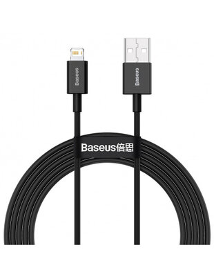 Baseus USB-A naar Lightning kabel - 1 Meter - Zwart