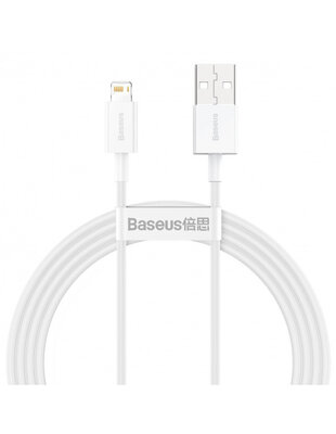 Baseus USB-A naar Lightning kabel - 1,5 Meter - Wit