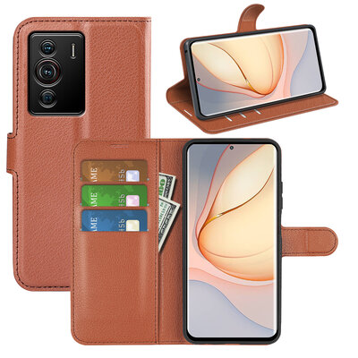 Sony Xperia 10 IV Hoesje - MobyDefend Kunstleren Wallet Book Case (Sluiting Voorkant) - Bruin