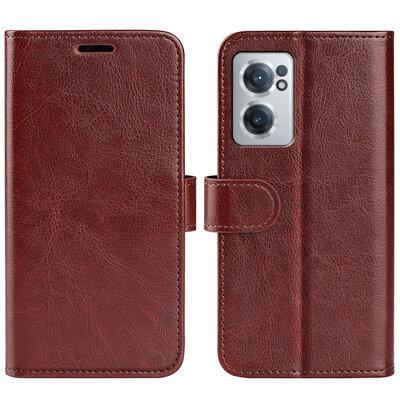 OnePlus Nord CE 2 Hoesje - MobyDefend Wallet Book Case (Sluiting Achterkant) - Bruin