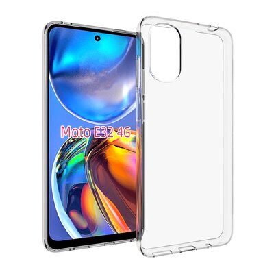 Motorola Moto E32 / E32S Hoesje - MobyDefend Transparante TPU Backcover - Volledig Doorzichtig