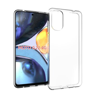 Motorola Moto G22 Hoesje - MobyDefend Transparante TPU Backcover - Volledig Doorzichtig
