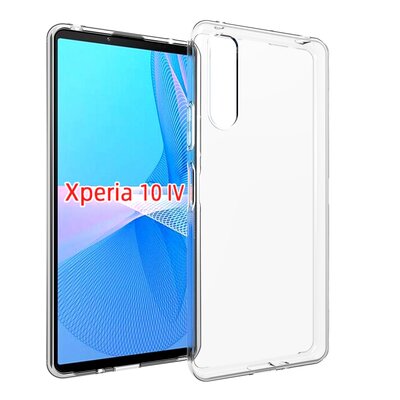 Sony Xperia 10 IV Hoesje - MobyDefend Transparante TPU Backcover - Volledig Doorzichtig