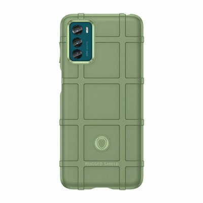 Motorola Moto G42 Hoesje - Mobydefend Rugged Shield TPU Backcover - Groen