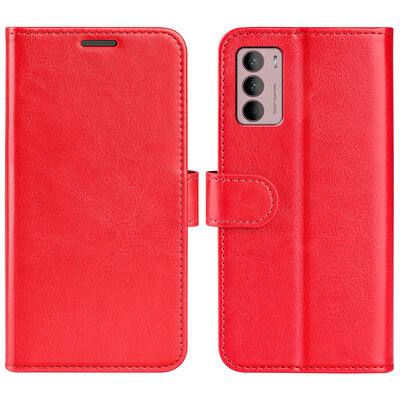 Motorola Moto G42 Hoesje - MobyDefend Wallet Book Case (Sluiting Achterkant) - Rood