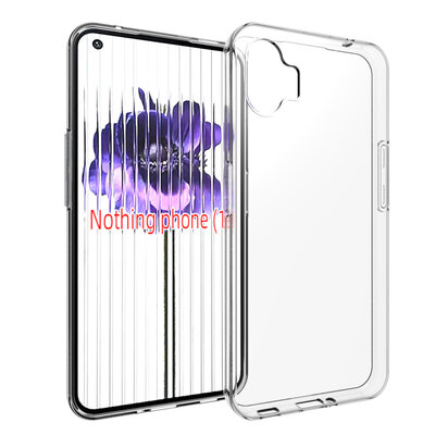 Nothing Phone 1 Hoesje - MobyDefend Transparante TPU Backcover - Volledig Doorzichtig