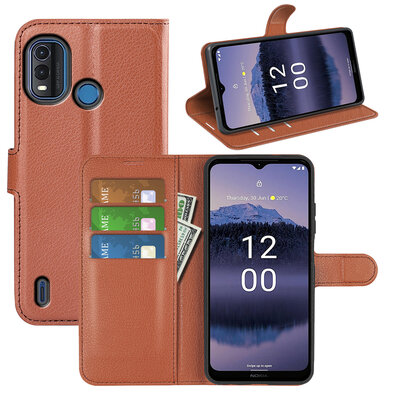 Nokia G11 Plus Hoesje - MobyDefend Kunstleren Wallet Book Case (Sluiting Voorkant) - Bruin