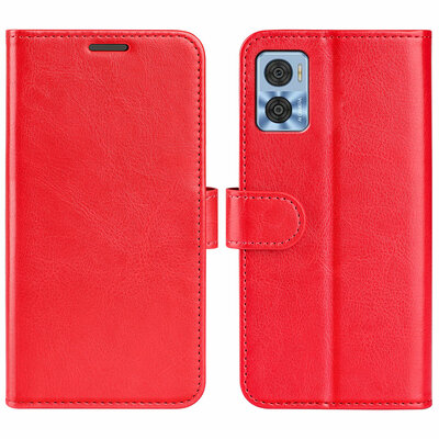 Motorola Moto E22 / E22i Hoesje - MobyDefend Wallet Book Case (Sluiting Achterkant) - Rood
