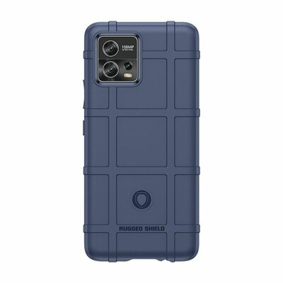 Motorola Moto G72 Hoesje - Mobydefend Rugged Shield TPU Backcover - Blauw