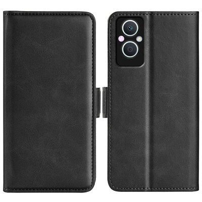 Oppo Reno 8 Lite Hoesje - MobyDefend Luxe Wallet Book Case (Sluiting Zijkant) - Zwart