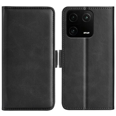 Xiaomi 13 Pro Hoesje - MobyDefend Luxe Wallet Book Case (Sluiting Zijkant) - Zwart
