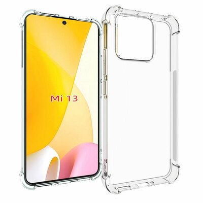 Xiaomi 13 Hoesje - MobyDefend Transparante Shockproof TPU Backcover - Verstevigde Hoeken - Volledig Doorzichtig