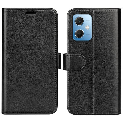 Xiaomi Redmi Note 12 5G Hoesje - MobyDefend Wallet Book Case (Sluiting Achterkant) - Zwart
