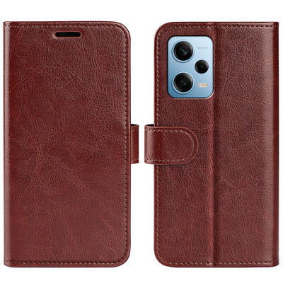 Xiaomi Redmi Note 12 Pro 5G Hoesje - MobyDefend Wallet Book Case (Sluiting Achterkant) - Bruin