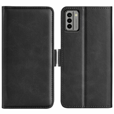 Nokia G22 Hoesje - MobyDefend Luxe Wallet Book Case (Sluiting Zijkant) - Zwart