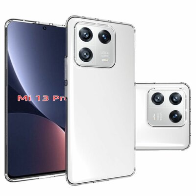Xiaomi 13 Pro Hoesje - MobyDefend Transparante TPU Backcover - Volledig Doorzichtig