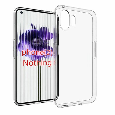 Nothing Phone (2) Hoesje - MobyDefend Transparante TPU Backcover - Volledig Doorzichtig