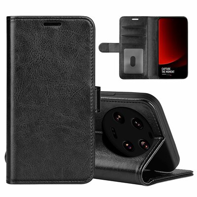 Xiaomi 13 Ultra Hoesje - MobyDefend Wallet Book Case (Sluiting Achterkant) - Zwart